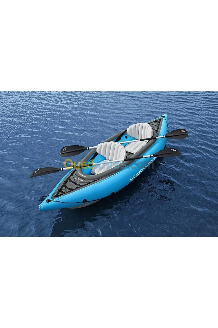 Kayak Gonflable 2 Personnes Avec 2 Pagaies Avec Pompe À Air Hydro-Force