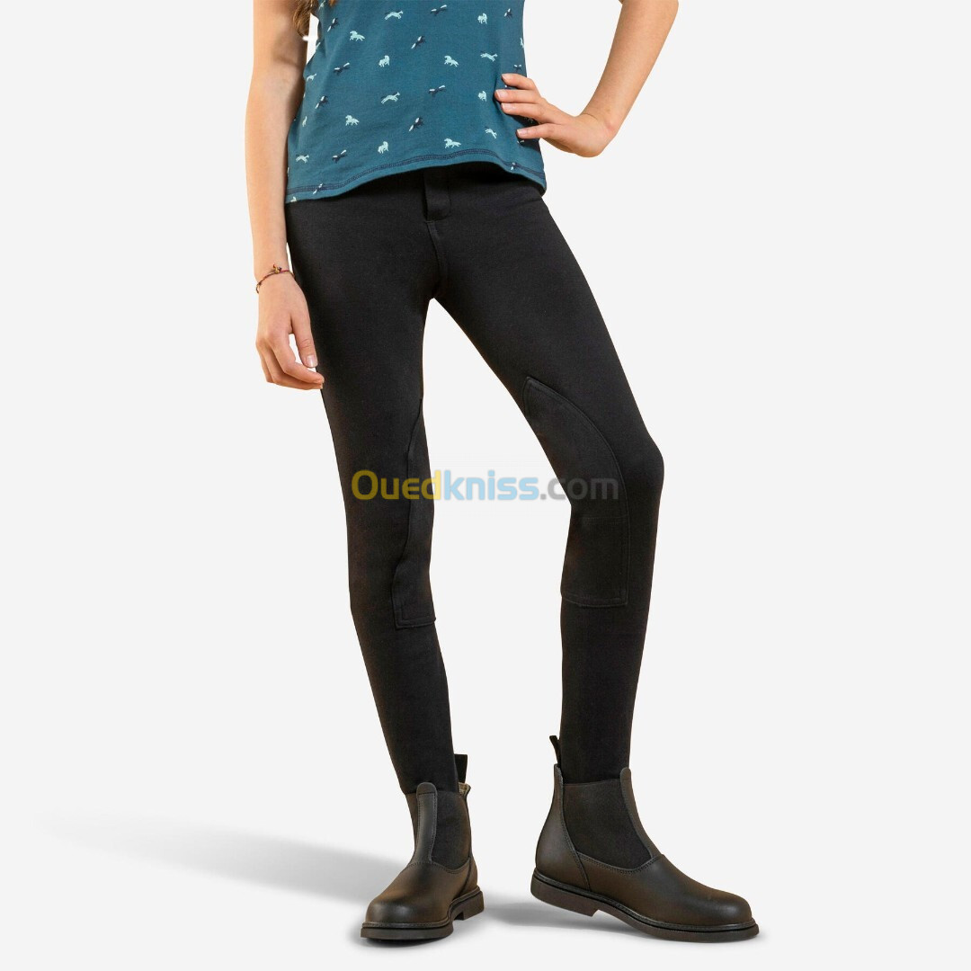 Pantalon équitation enfant 100 noir