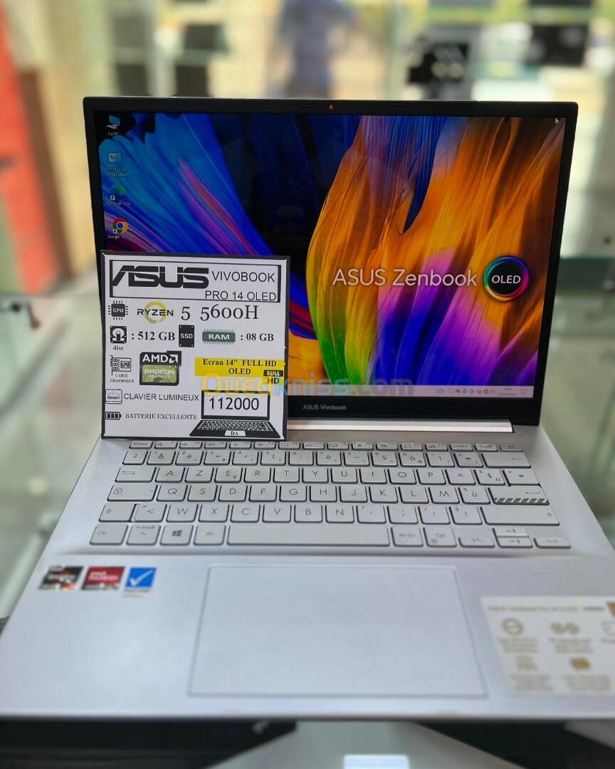 ASUS VIVOBOOK PRO 14 OLED  CPU: RYZEN 5 5600 H  512/08GB