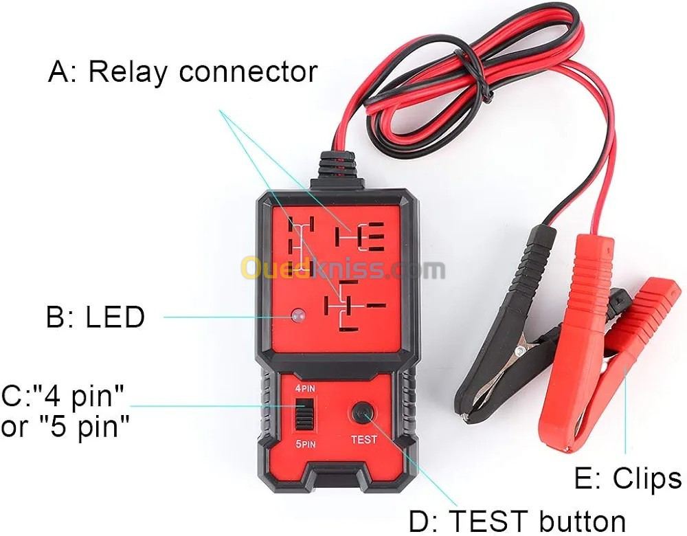 Testeur de relais 12V DC automobile 