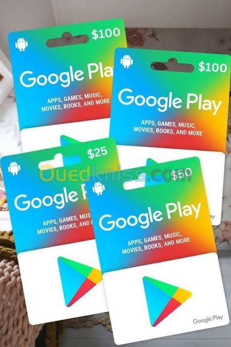 GOOGLE PLAY GIFT CARD (USA) { 5,10,25,50,100 } USD (Instant Delivery)