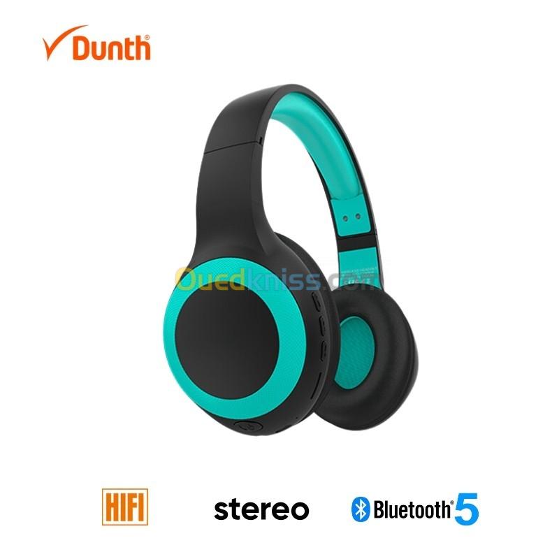 Casque Bluetooth sans fil stéréo Hifi , microphone intégré, Souple DUNTH DU-B130