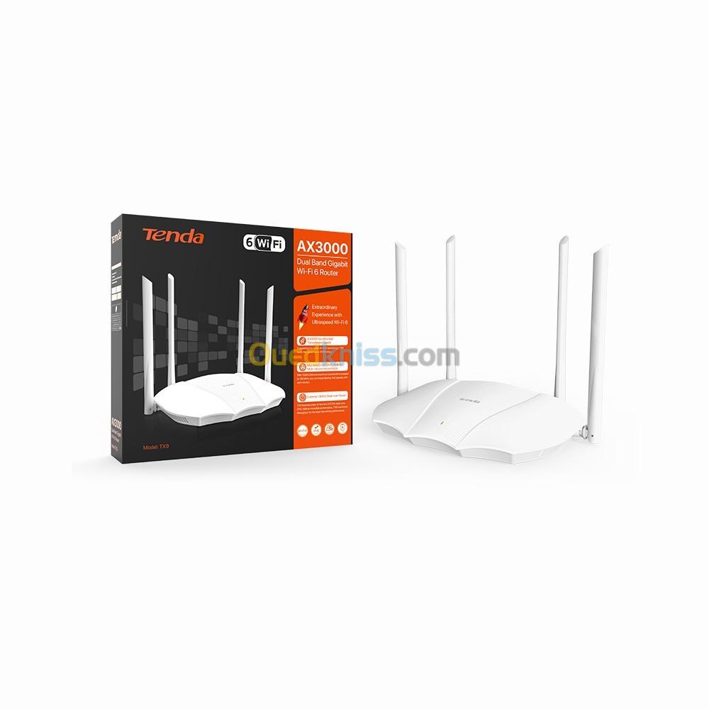 TX9    AX3000 Dual Band Gigabit Wi-Fi 6 Router