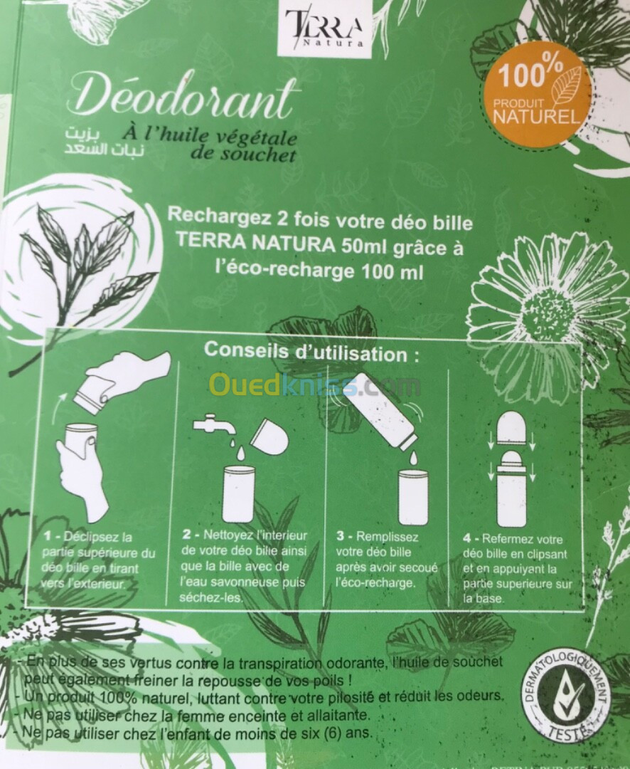 Deodorant 100% naturel 