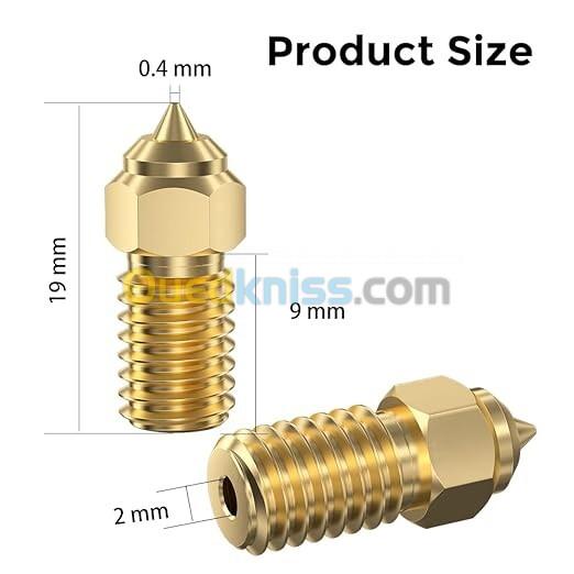 Creality Ender 3 V3 SE Nozzle, 0.4mm High Speed M6 Extruder Nozzles