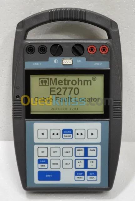 METROHM ECHOMETRE E2770 Manuelle Tdr / Câble Localisateur de Défauts