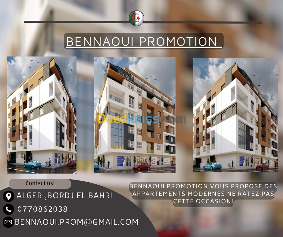 Vente Appartement F4 Alger Bordj el bahri