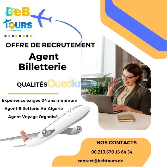 Recrutement Immédiat Agent Billetterie