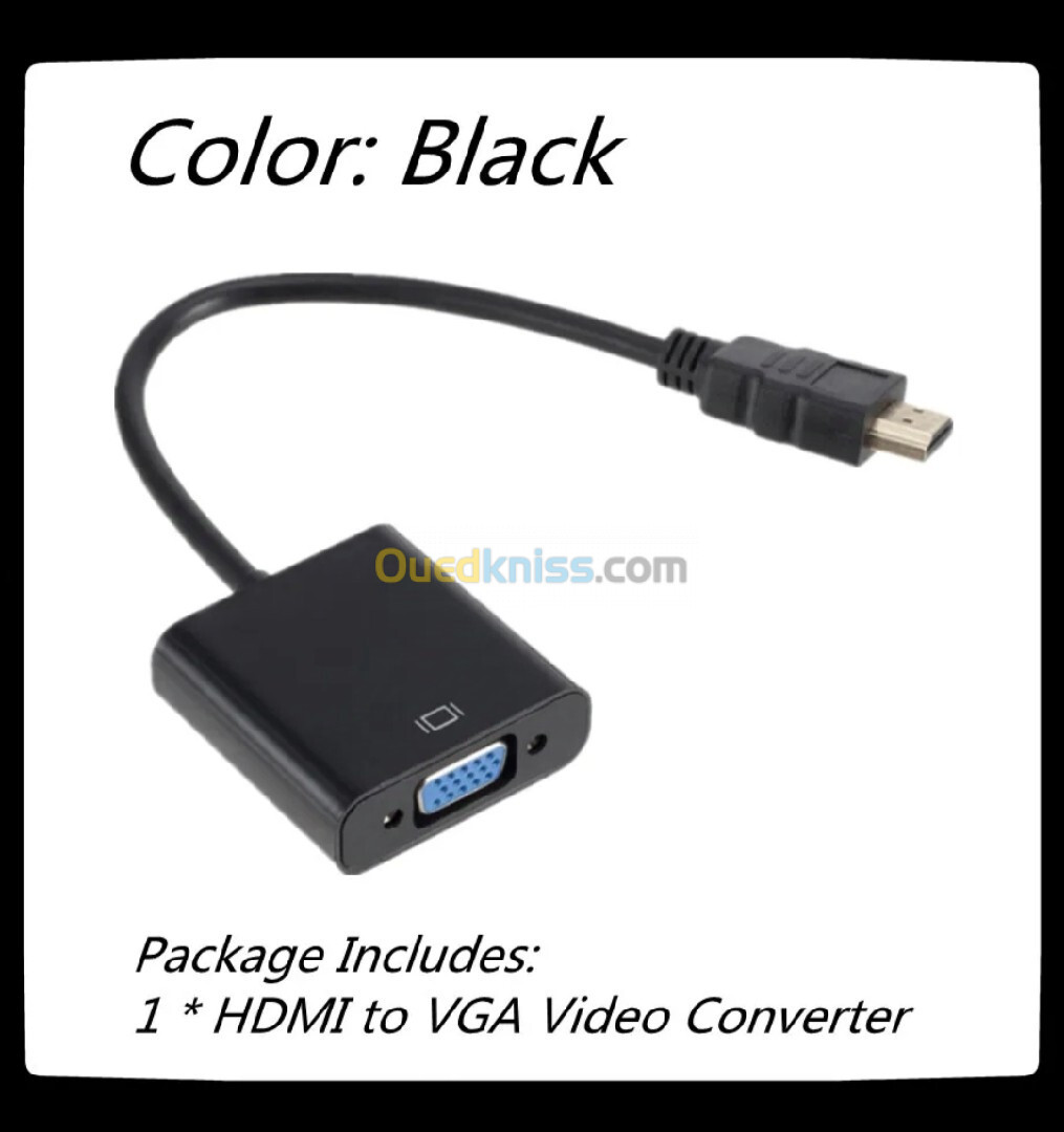 adaptateur VGA to HDMI 