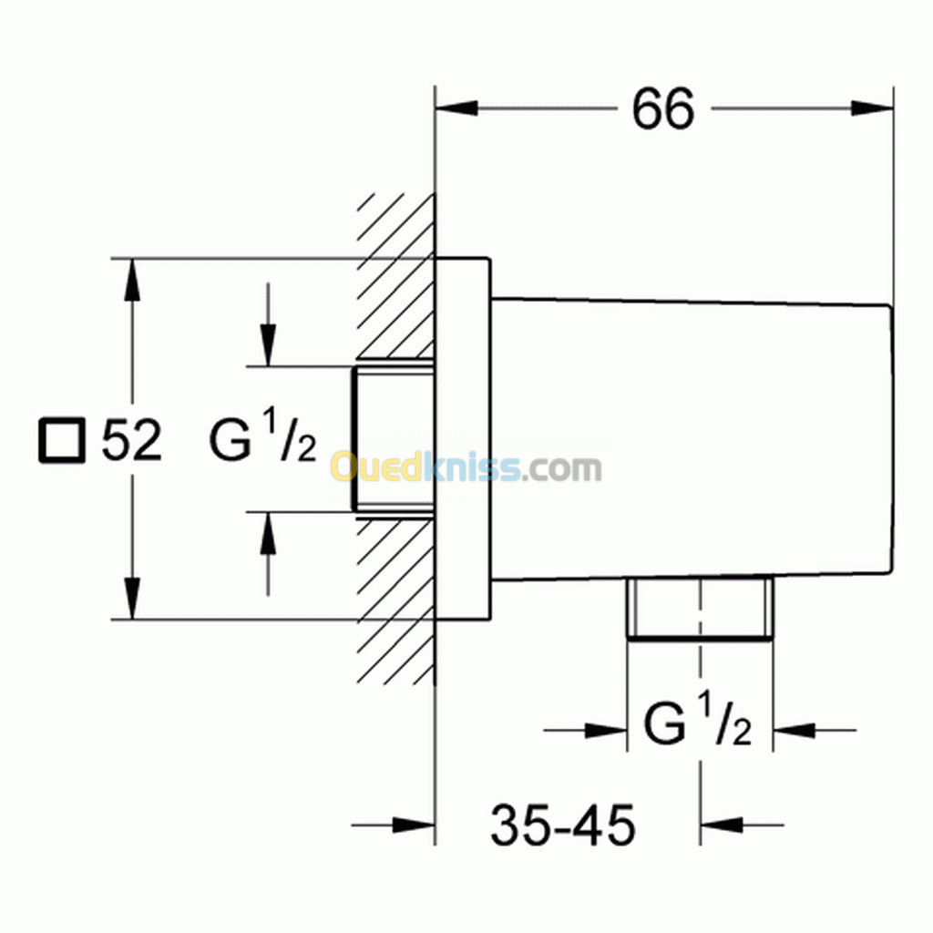 GROHE Coude à Encastrer Euphoria Cube