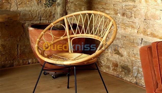 Chaise en rotin originale magnifique 