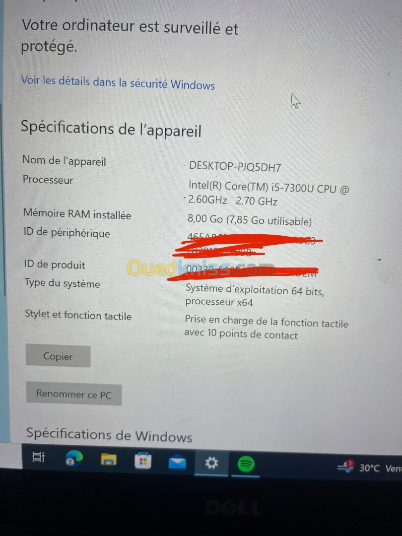 Laptop avec écran tactile 