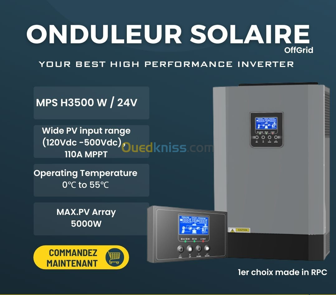 Onduleur solaire  الطاقة الشمسية للمنازل