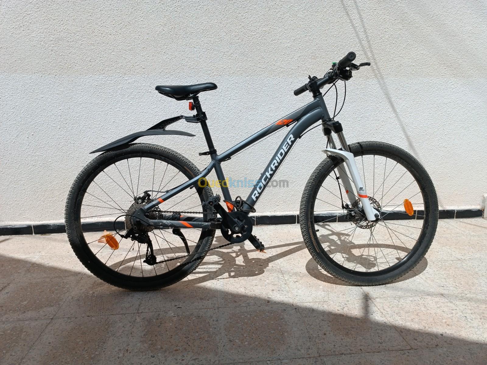 Vélo vtt randonnee st 120 xl Gris Fonce / Orange Fluo  27,5