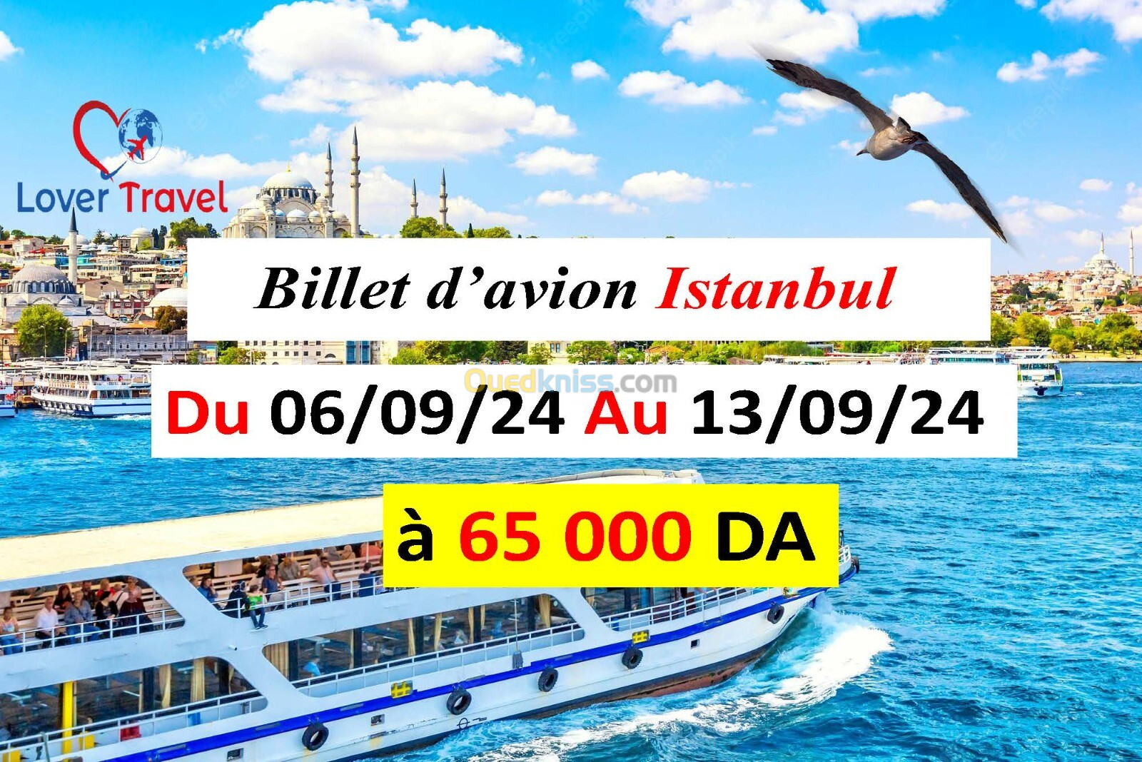 VENTE BILLET D'AVION ALGER-ISTANBUL 