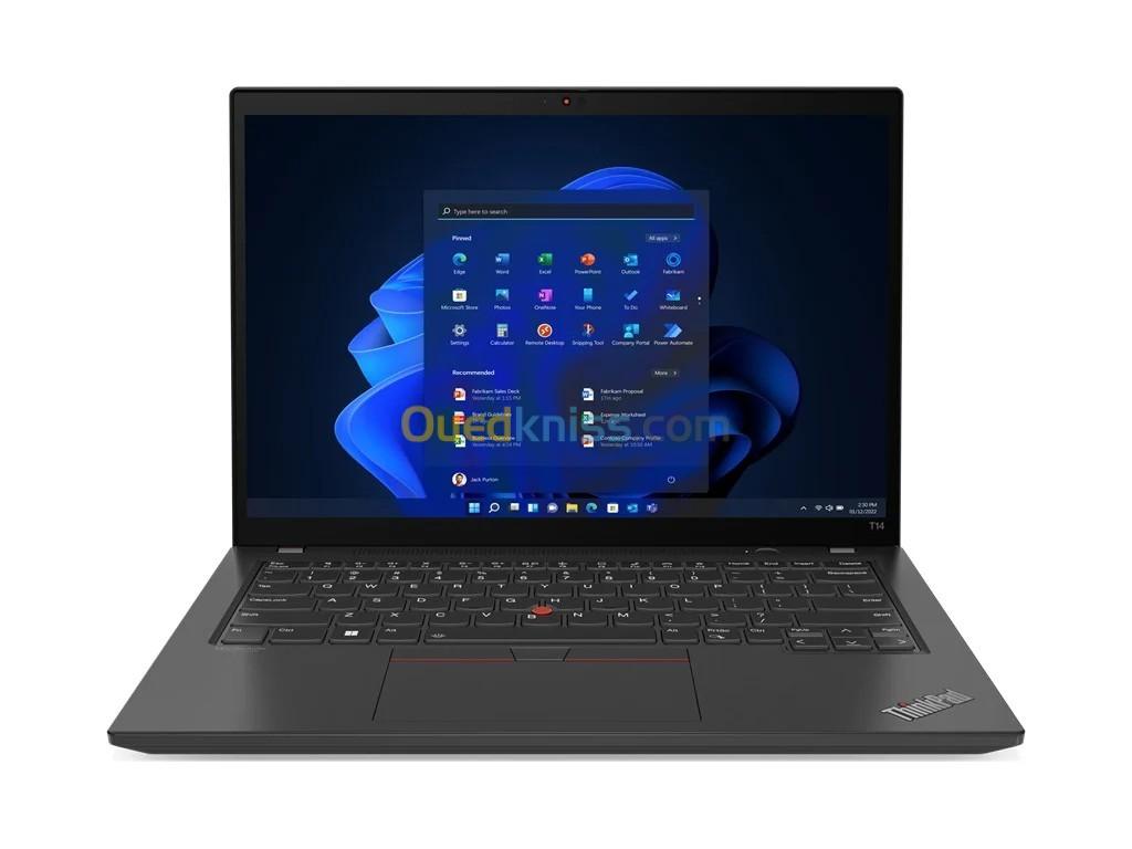 LENOVO THINKPAD T14 GEN4 I5 1335U RAM 16GB DDR5-5600 DISQUE SSD 512 WINDOWS 11 PRO TACTIL AZERTY