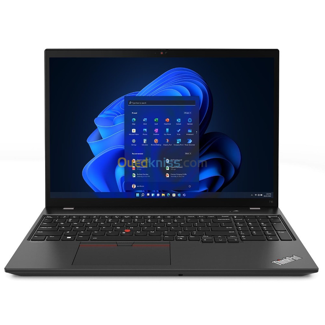 LENOVO THINKPAD T16 GEN 2 I7 1355U 16GO RAM DDR5 5600MHZ 512SSD WINDOWS 11 PRO