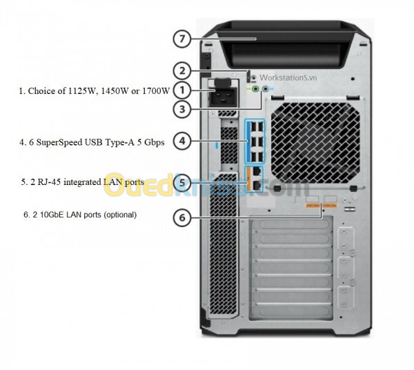 WORKSTATION HP Z8 G5 XEON 4410Y RAM 128GO DDR5 2TOSSD 16TO HDD NVIDIA RTX A5000 24GO 