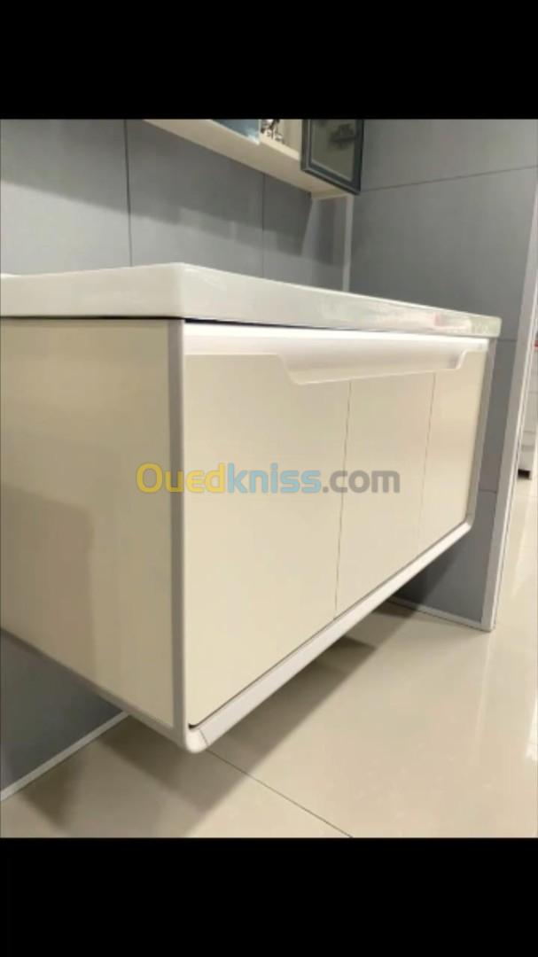 Meuble Salle De Bain+Smart Miroir+Vasque 100cm