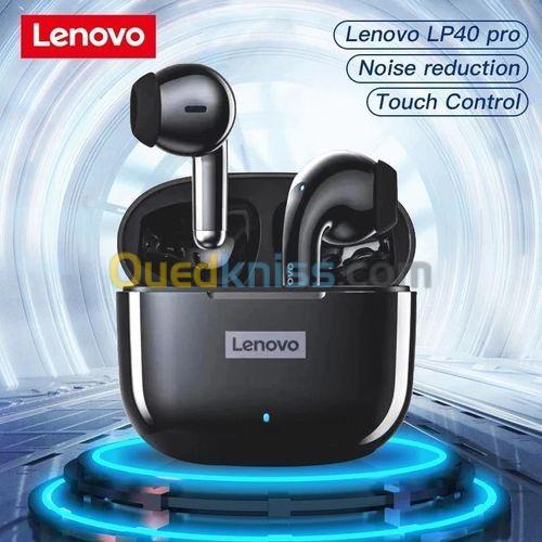 Lenovo Écouteurs Bluetooth Lenovo LP40 Pro Bluetooth 5.1 Original 