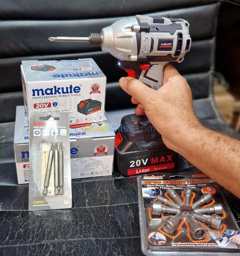 Visseuse à choc MAKUTE 20V + les caisses