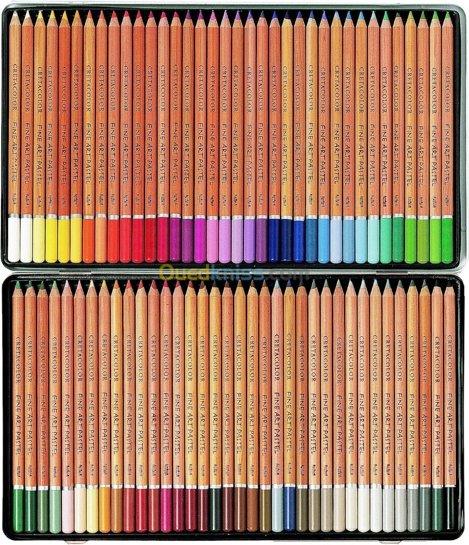 CRETACOLOR Pastel Pencils, Crayons Pastels Haute résistance à la lumière, 72 Couleurs