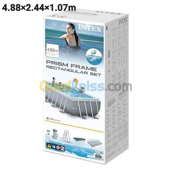 Piscine tubulaire ovale 6.1m