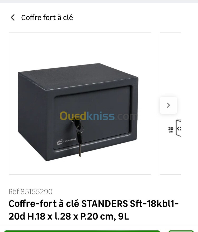 Coffre fort à clé 