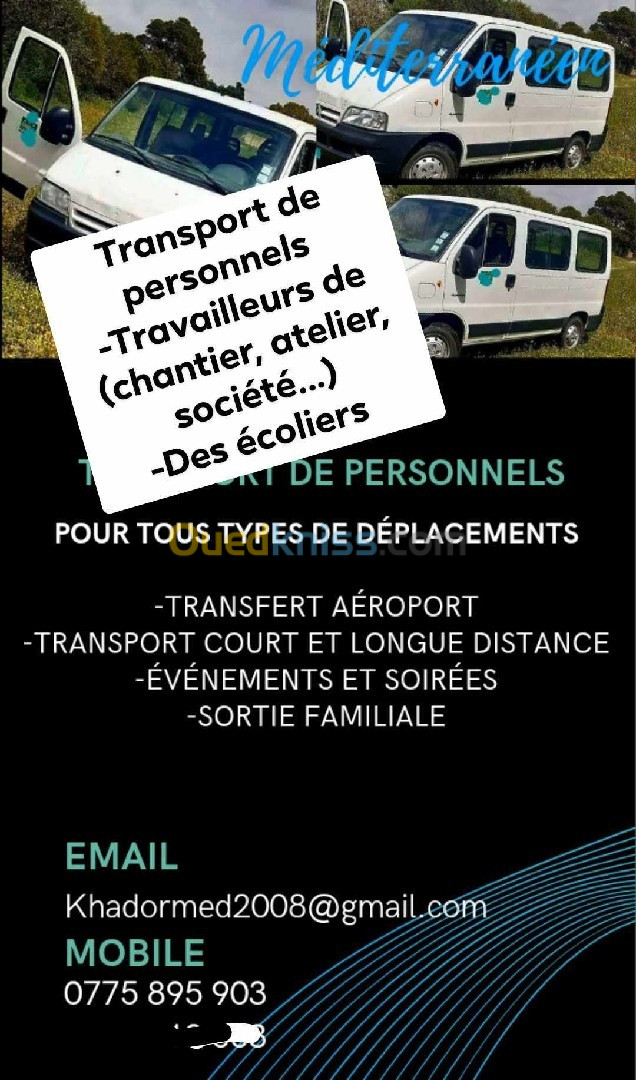 Chauffeur de transport personnels 