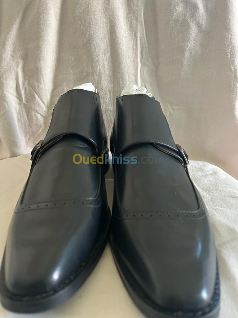 Pierre cardn - derbies cuir noir original 