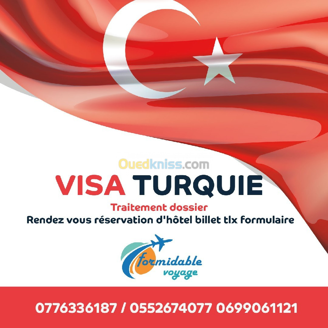 Traitement dossier visa turquie 