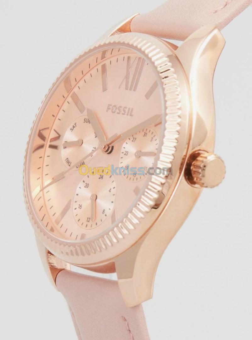 Fossil- montre pour femme rose clair