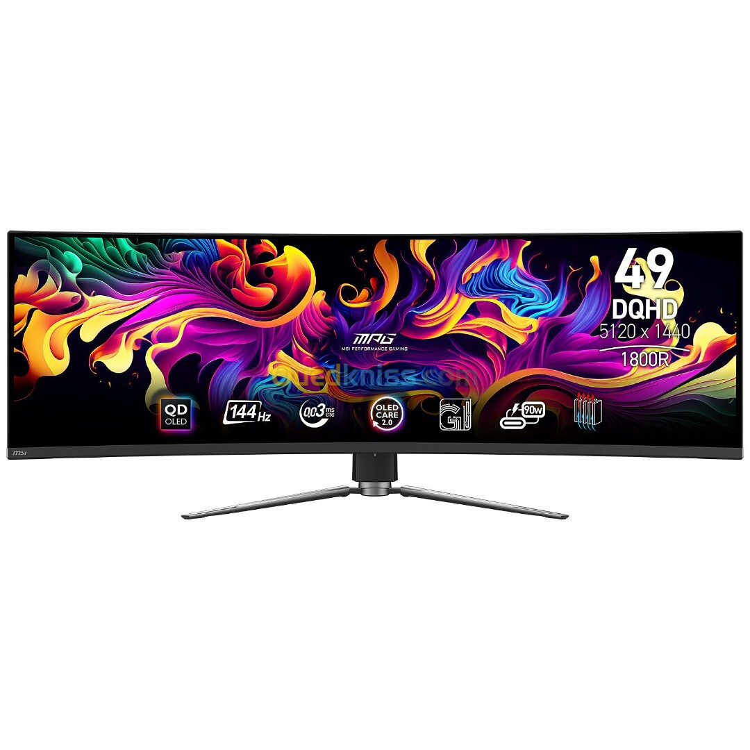 MSI 49" LED - MPG 491CQP QD-OLED 0.03Ms 32/9 / OLED /144 Hz / DisplayHDR True Black 400