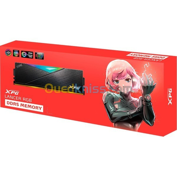 RAM ADATA XPG Lancer 16Go 6800Mhz Cl34 DDR5 RGB Black