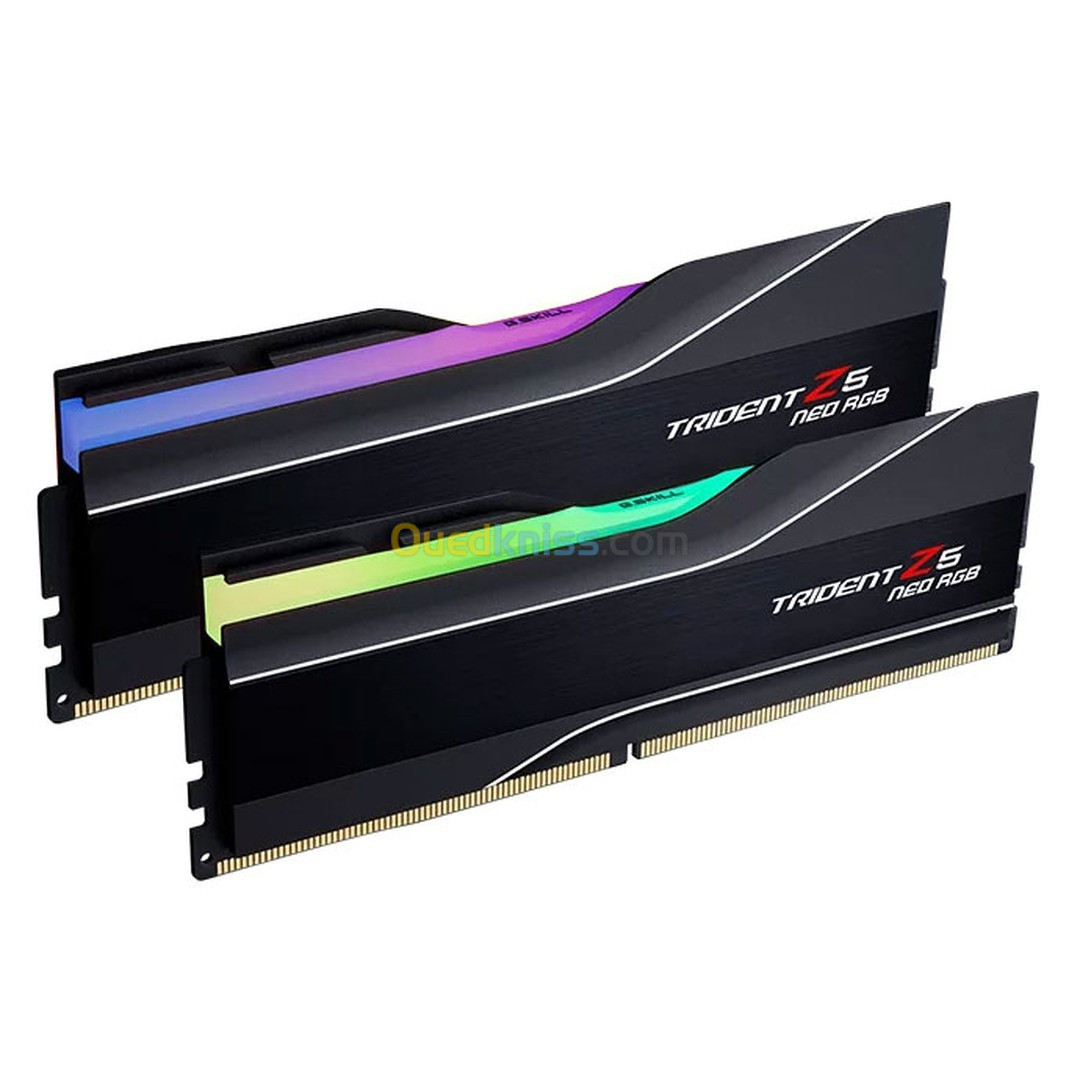 Ram G Skill Trident Z5 RGB 32 Go (2 x 16 Go) DDR5 7200 MHz CL34 - Noir Intel XMP