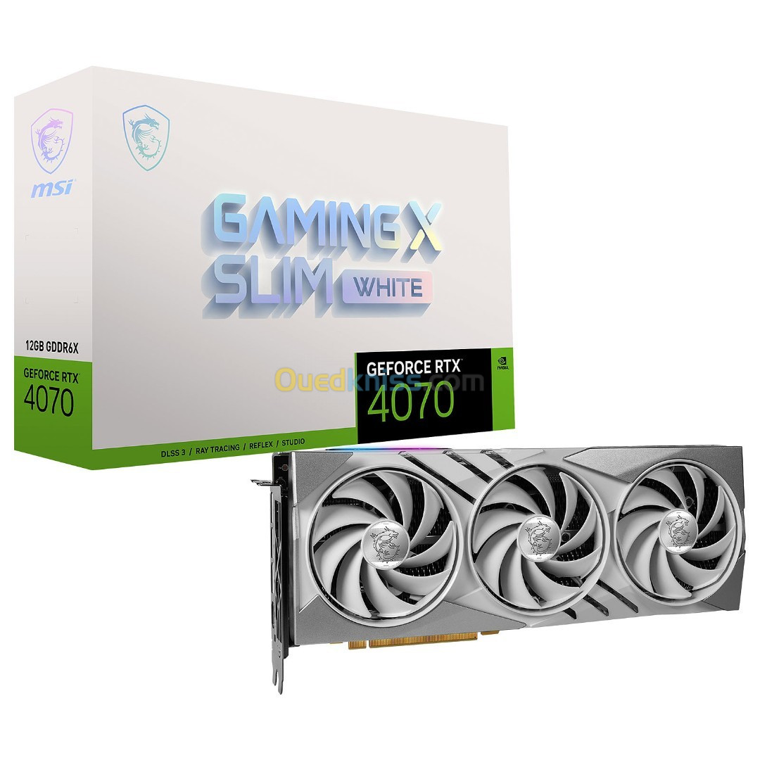 MSI GeForce RTX 4070 GAMING X SLIM WHITE 12Go