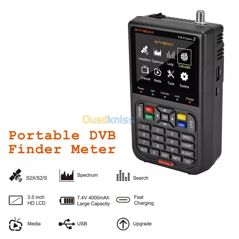 GTMEDIA V8 Finder 2 Satellite Signal Finder DVB-S/S2/S2X Digital 1080P