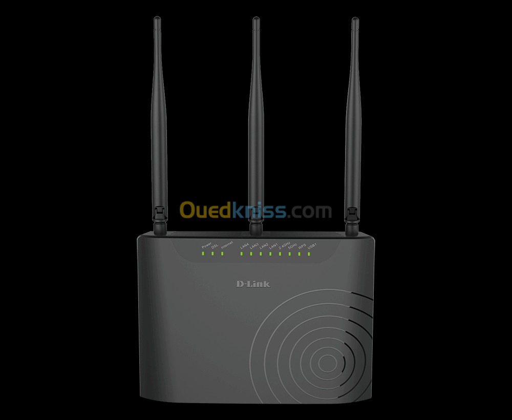 Modem Routeur sans fil double bande 11ac ADSL2+ à quatre ports DSL-2877AL