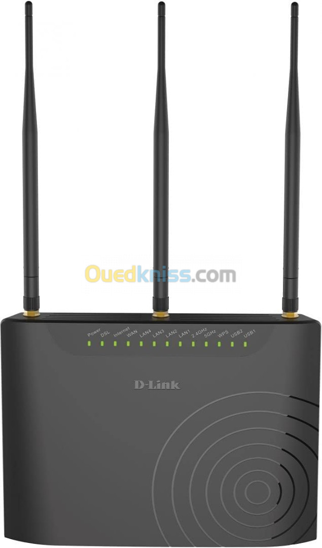 Modem Routeur sans fil double bande 11ac ADSL2+ à quatre ports DSL-2877AL