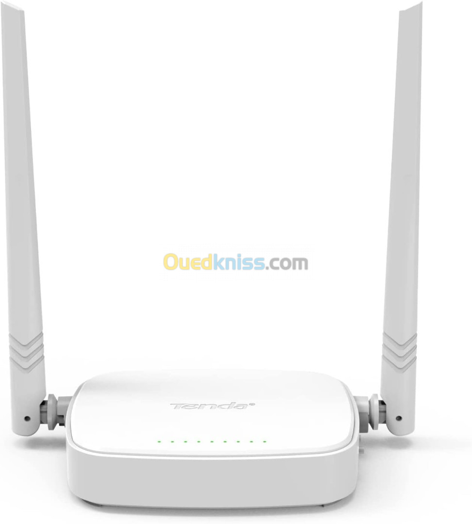  Modem Routeur Tenda WiFi Sans fil N300 4 ports Fast Ethernet appareil 4-en-1 blanc