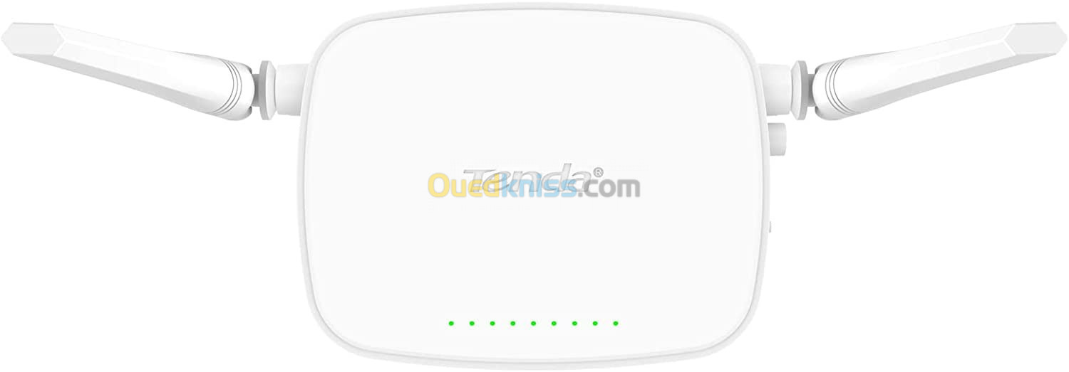  Modem Routeur Tenda WiFi Sans fil N300 4 ports Fast Ethernet appareil 4-en-1 blanc