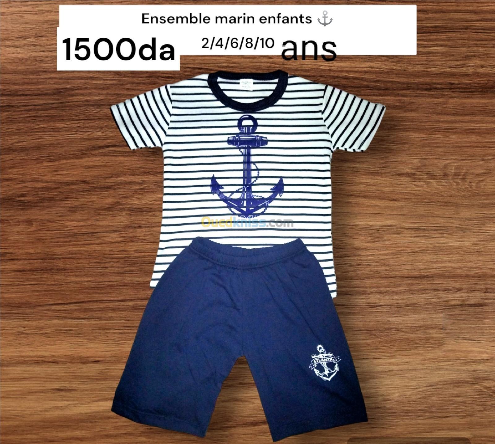 Ensemble marin enfants  top qualité prix 1500da  Livraison 58 willaya 