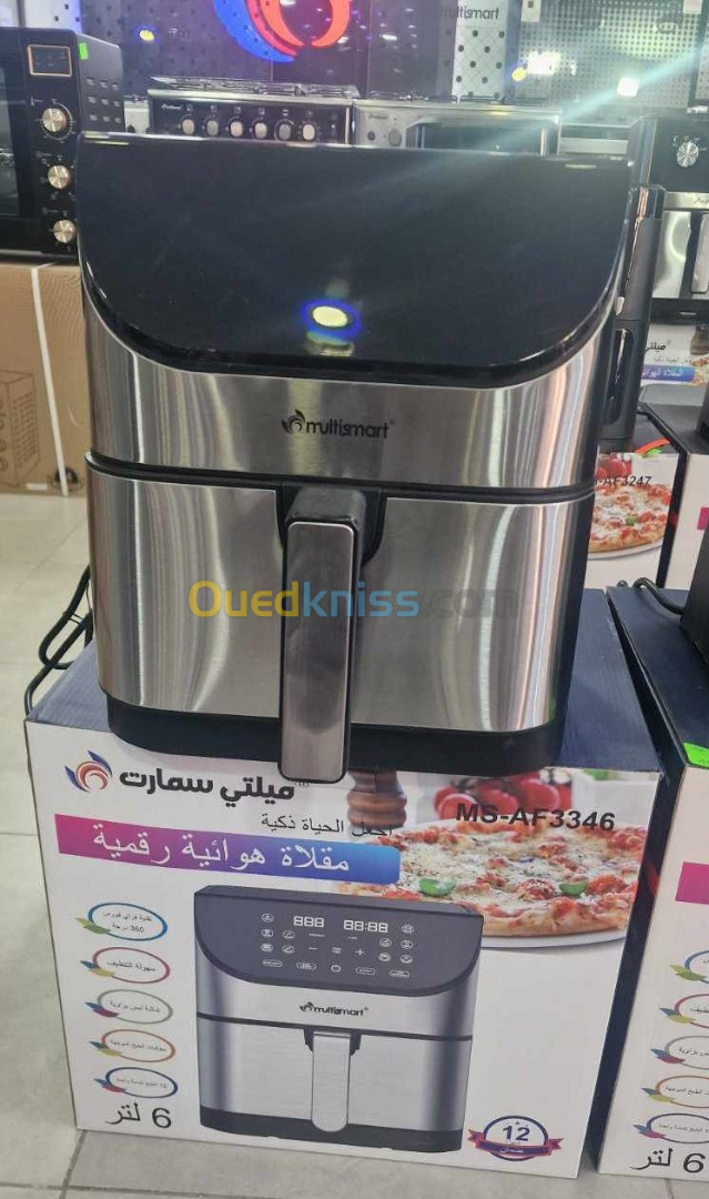 Friteuse Sans Huile AIR FRYER ,Programmes-Ecran Tactile LED 1500W Multismart