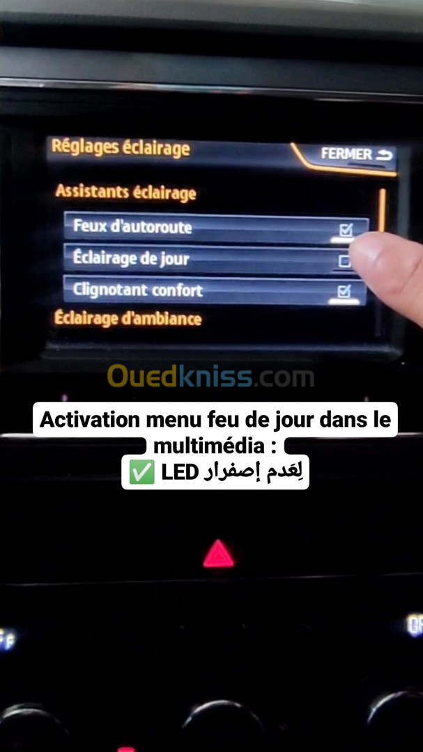 Activation les Options Cachées& scanner& électronique 