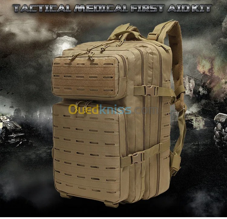  Sac à dos Randonnée 50L Militaire COMMANDOS Tactiques Etanche V2