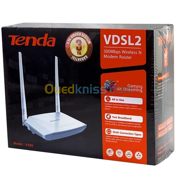 MODEM ROUTEUR VDSL TENDA V300 300MBPS