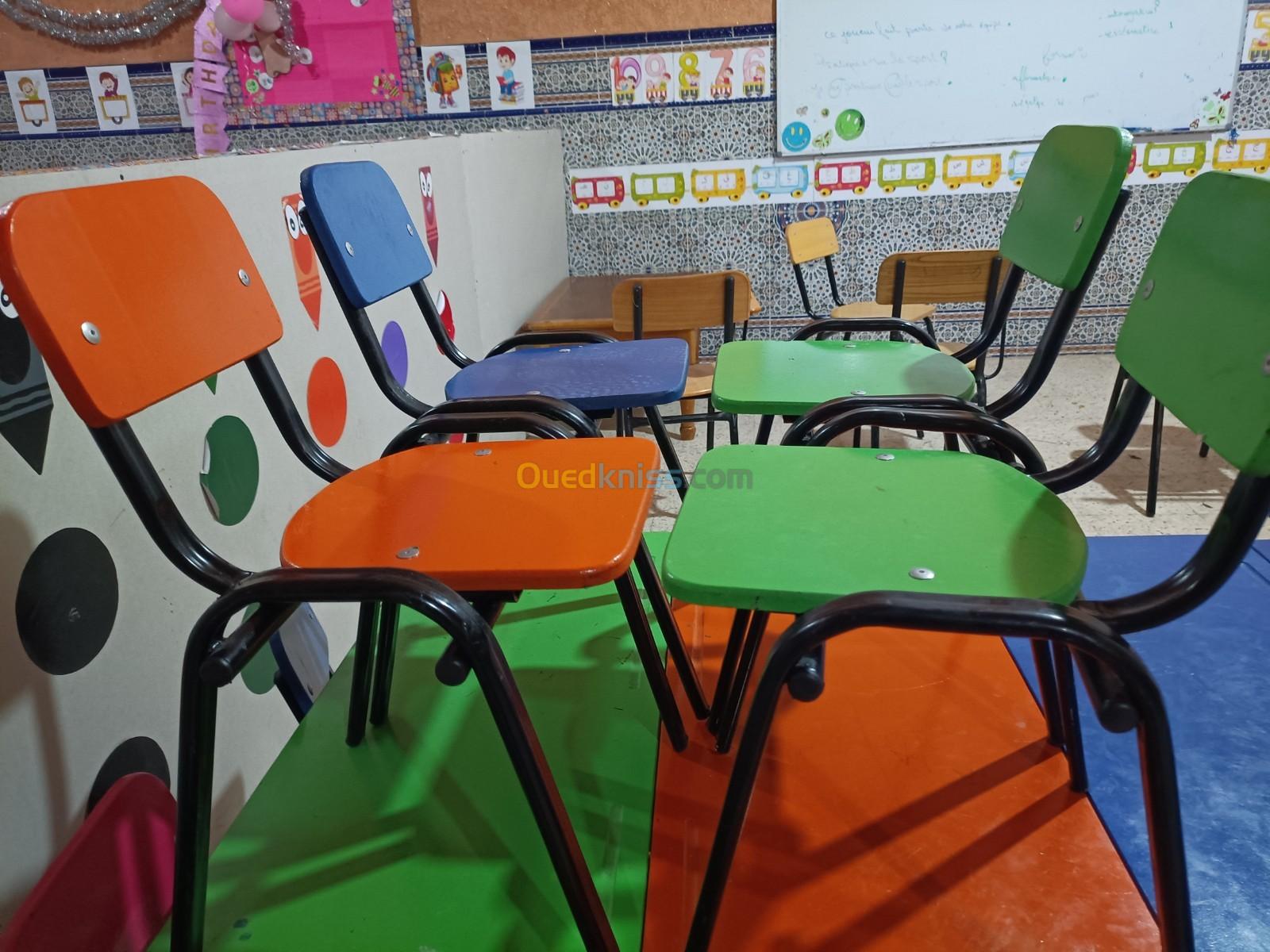 Chaises et tables de crèche 