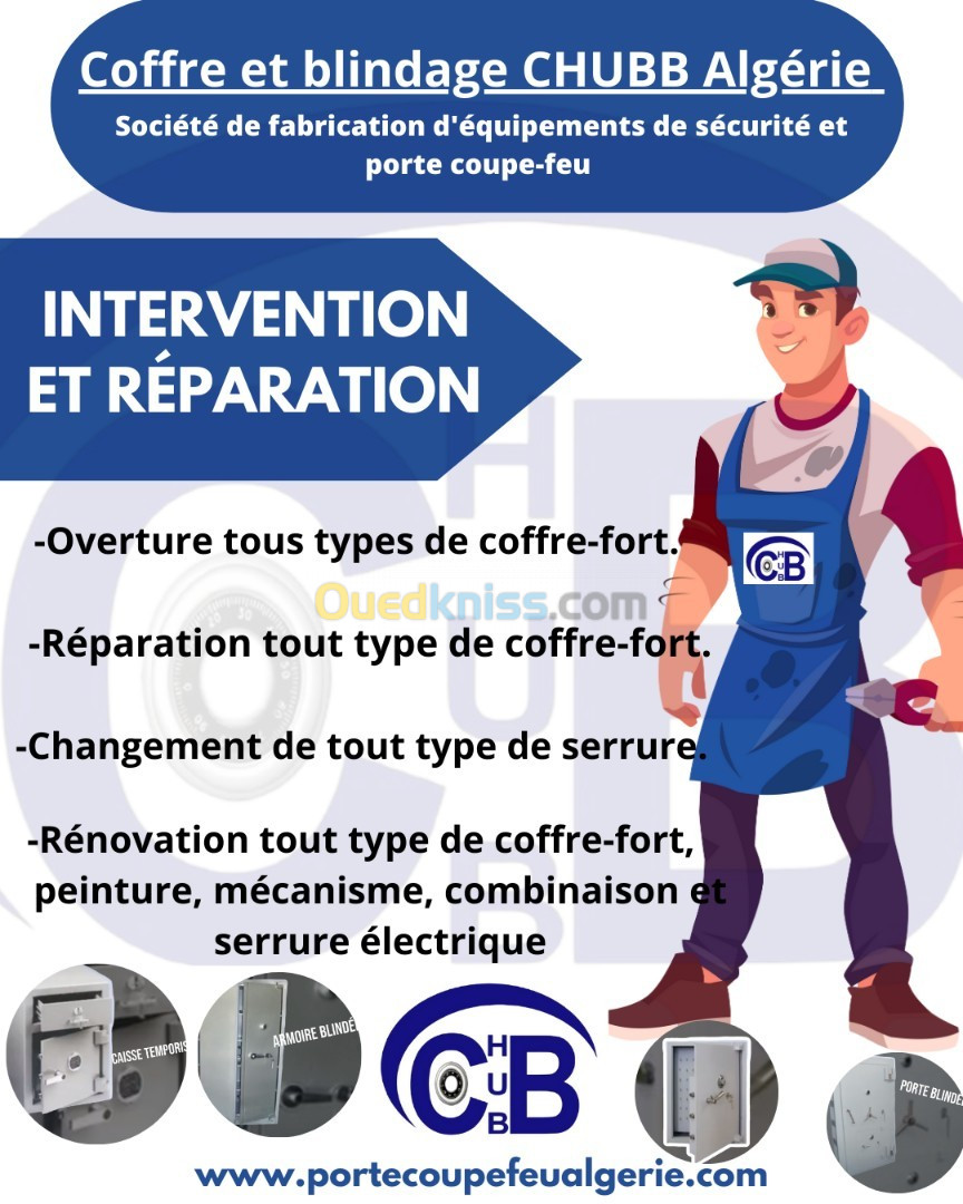 Maintenance et réparation coffre-fort