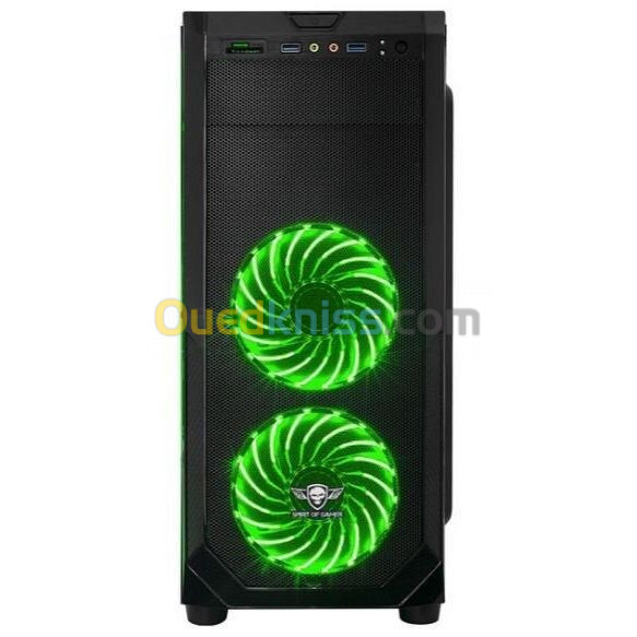  SPIRIT OF GAMER ROGUE  GREEN LED FANS 