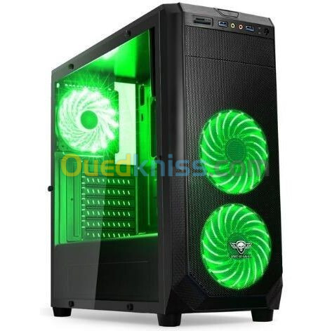  SPIRIT OF GAMER ROGUE  GREEN LED FANS 